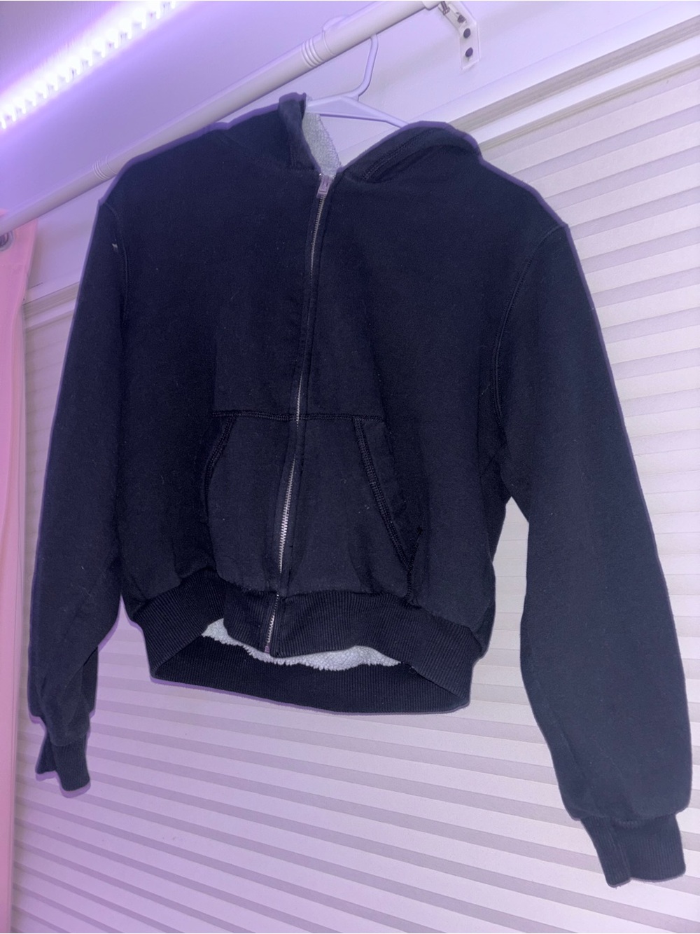 Hollister Black Zip Up Hoodie